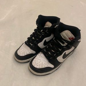 nike high top panda dunks